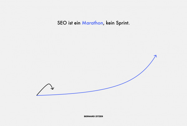 SEO ist ein Marathon kein Sprint Grafik